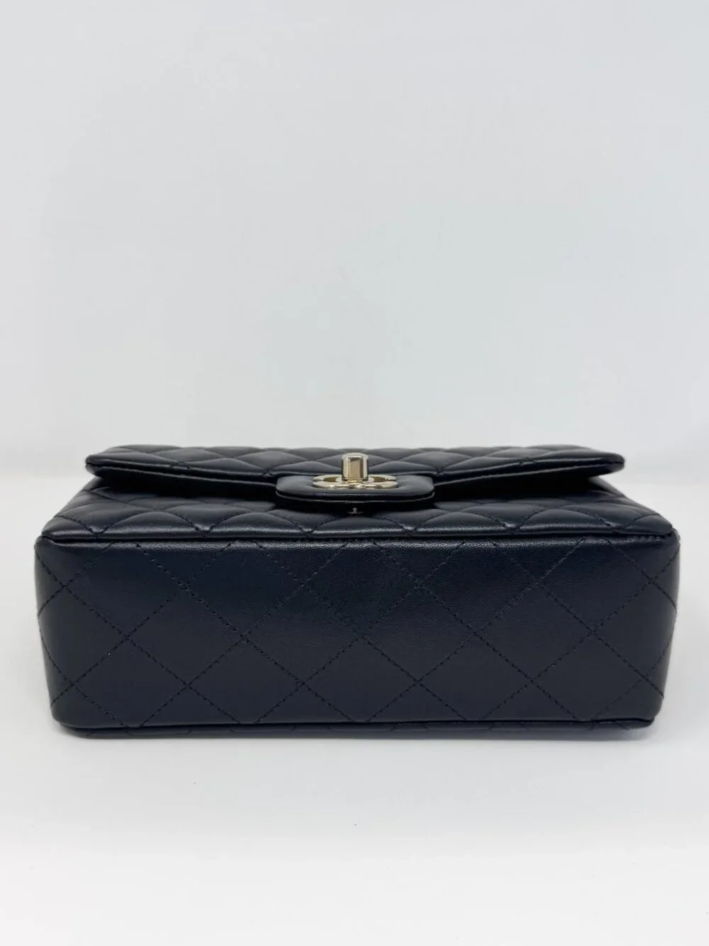 Chanel Lambskin Mini Rectangular Classic Flap Black